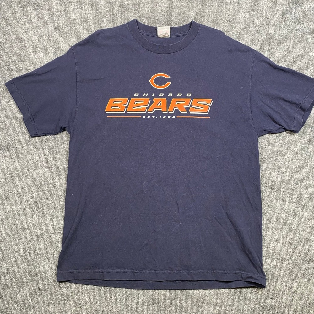 NFL Chicago Bears‎ EST 1920 Navy Blue T Shirt Men's XL Team Apparel